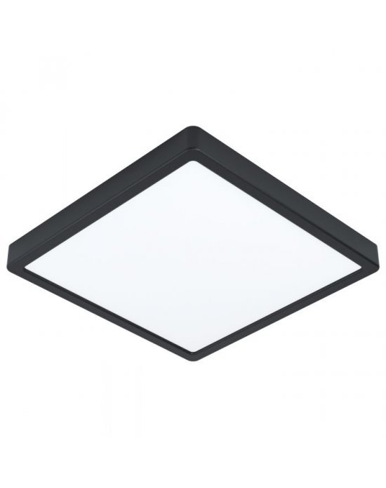 FUEVA 5 nadgradna rasvjeta IP44 20W crna kvadrat