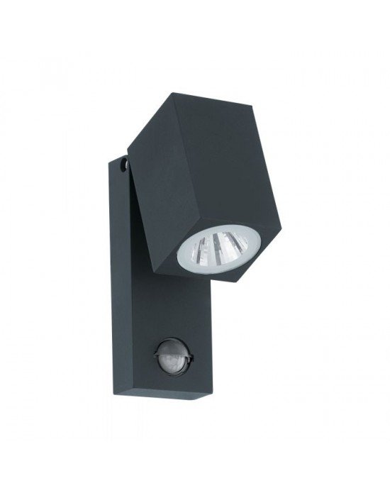 SAKEDA VANJSKA ZIDNA, LED, 5W, 3000K, SA SENZOROM, LIJEVANI ALUMINIJ/ANTRACIT