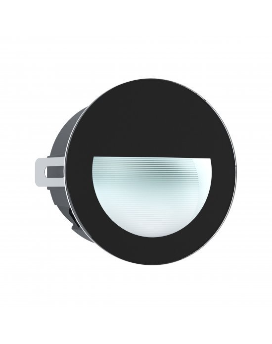 VANJSKA UGRADBENA ZIDNA RASVJETA, LED, 2,5W, 300lm, 4000K, IP65, OKRUGLA, CRNA, "ARACENA"