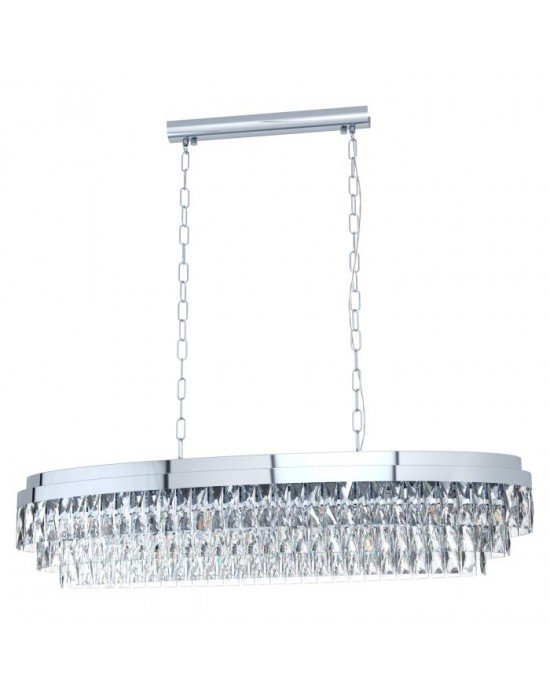 VALPARAISO 1 VISILICA 13x E14, 13X40W, D-1150, KROM/KRISTAL 