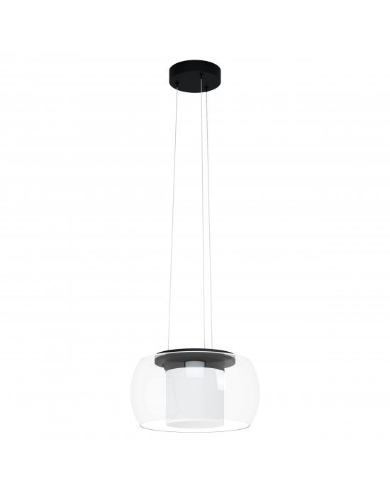 BRIAGLIA-C VISILICA/1, LED, 24,8W,3150lm, RGB, CRNO/BIJELA