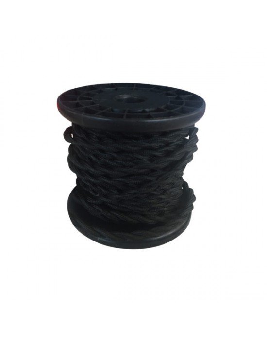 Fabric 2*0.75mm2 10m T-BLACK