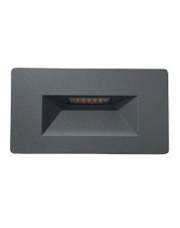 VANJSKA ZIDNA UGRADBENA RASVJETA, LED, 1,5W, 120lm, 3000K, IP54, ANTRACIT, "SR8301A"