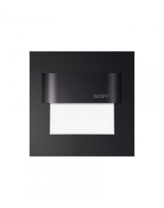 Zidna LED ugradbena svjetiljka crna SKOFF TANGO BLACK 10V 0,8W 3000K IP66
