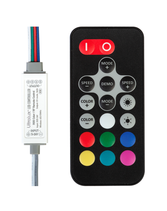 RF mini daljinski upravljač sa prijemnikom RGB 5-24DC 6A