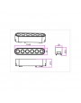 Luxo LED svjetiljka 48V 6W 4000K Linea 90° crna