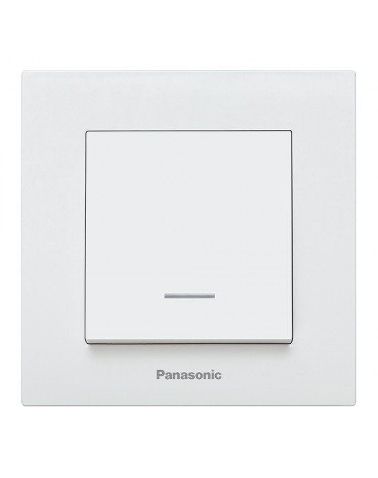Panasonic Karre Plus prekidač sa lampicom 16A dvopolni bijeli