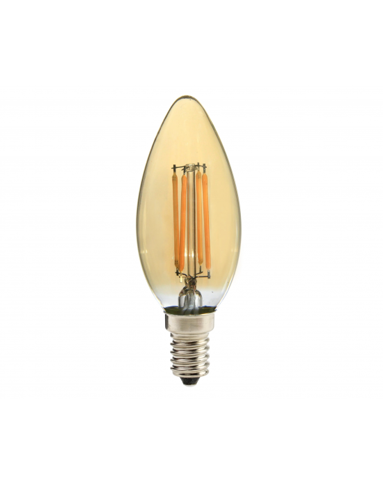 LED FILAMENT ŽARULJA, E14, C35, 4W, 400lm, 2700K, "C35 AMBER"