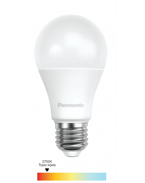 LED ŽARULJA, E27, A60, 8,5W, 765lm, 2700K, 200°, IP20, Panasonic